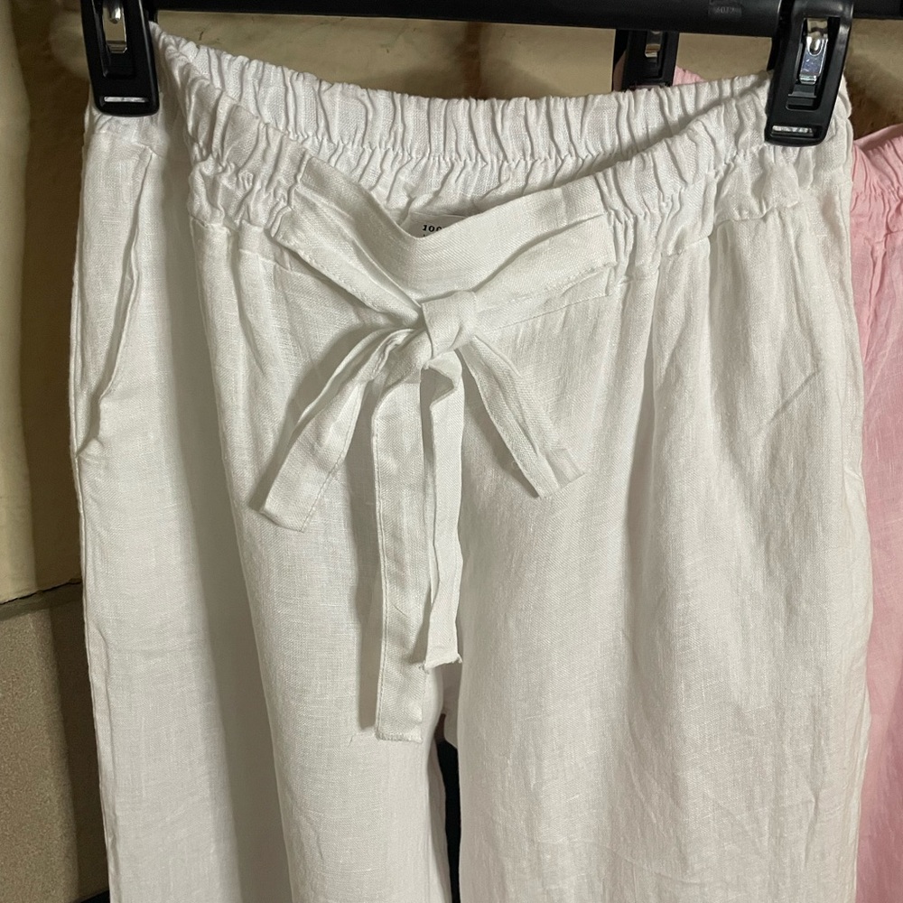 Italian Linen Wide Leg Pant, Blue, Sz.โ Sm/Med Linen & Moore - Picture 6 of 15
